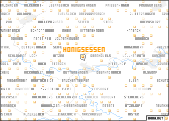 map of Honigsessen