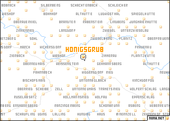 map of Hönigsgrub