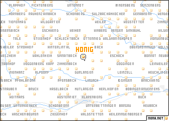 map of Hönig