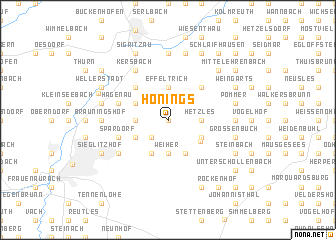 map of Honings