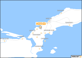 map of Honioi