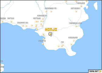 map of Honjō