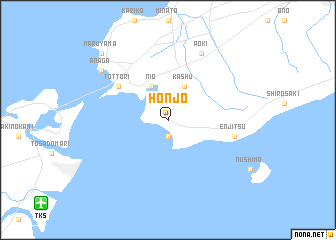 map of Honjō
