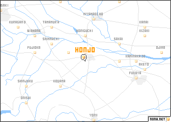 map of Honjō