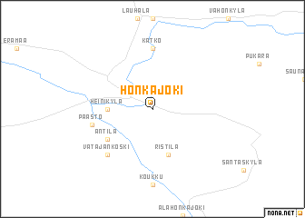 map of Honkajoki