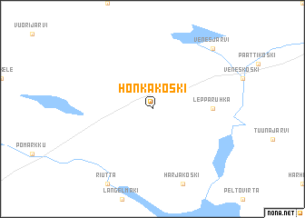 map of Honkakoski
