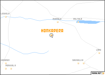 map of Honkaperä