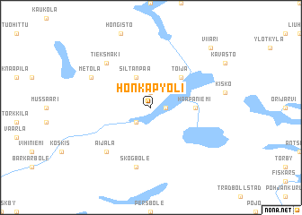 map of Honkapyöli