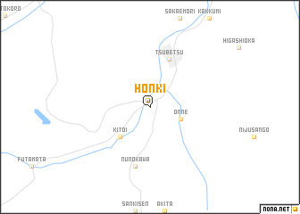 map of Honki