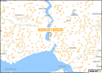 map of Honkkyŏng-ni