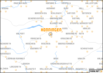 map of Hönningen