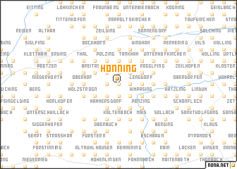 map of Hönning