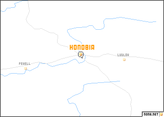 map of Honobia