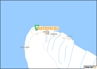map of Honomakau