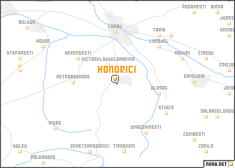 map of Honorici