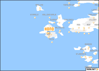 map of Hönö
