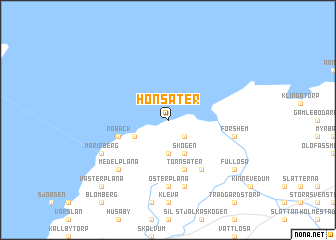 map of Hönsäter