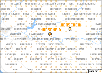 map of Honscheid