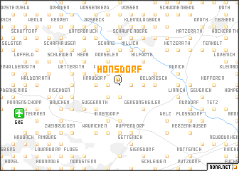 map of Honsdorf