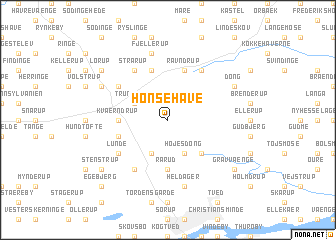 map of Hønsehave