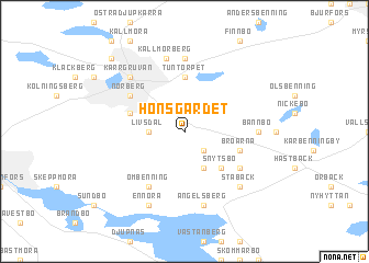 map of Hönsgärdet