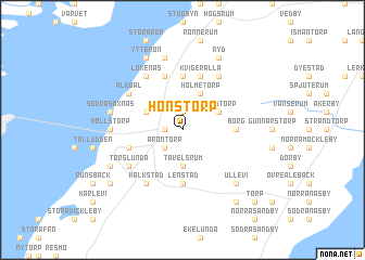 map of Hönstorp