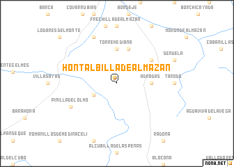 map of Hontalbilla de Almazán