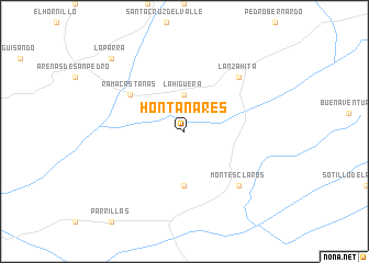 map of Hontanares