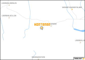 map of Hontanar