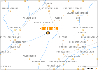 map of Hontanas