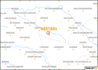 map of Hontanx