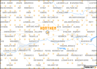 map of Honthem