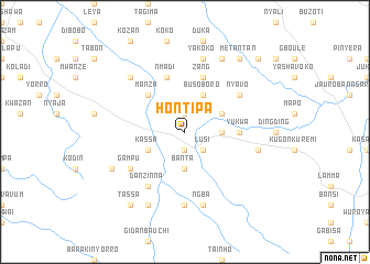 map of Hontipa