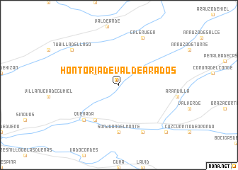map of Hontoria de Valdearados