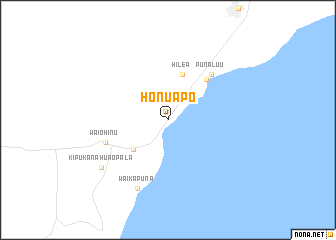 map of Honuapo