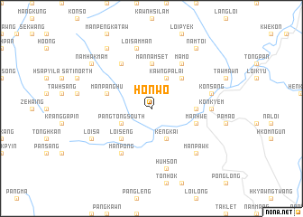 map of Honwo