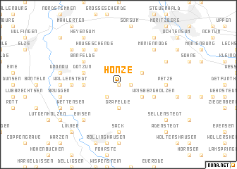 map of Hönze