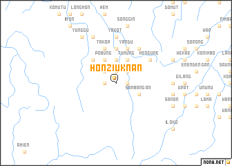 map of Honziuknan