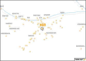 map of Hon