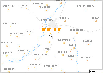 map of Hood Lake