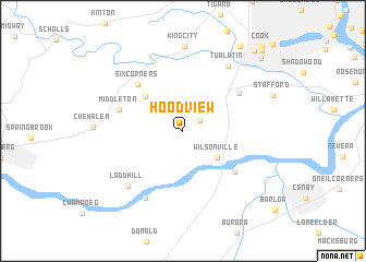 map of Hoodview