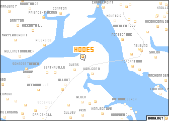 map of Hooes