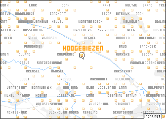 map of Hoogebiezen