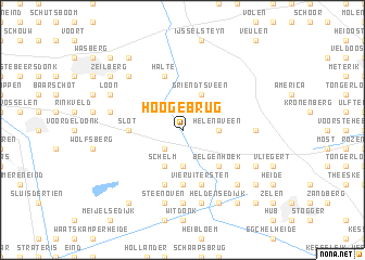 map of Hoogebrug