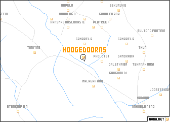 map of Hoogedoorns