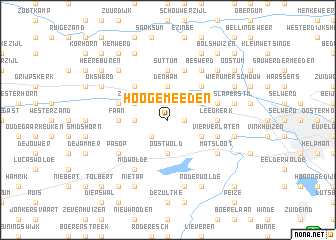 map of Hoogemeeden