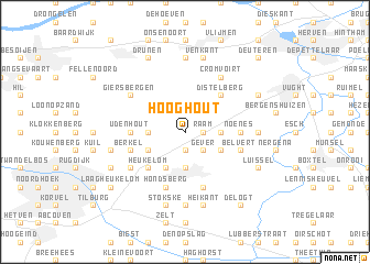 map of Hooghout