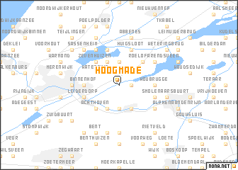 map of Hoogmade