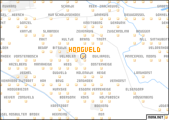 map of Hoogveld