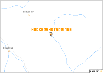 map of Hookers Hot Springs